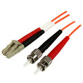 Startech.Com 3m Fiber Optic Cable - Multimode Duplex 50/125, OFNP - LC/ST 50FIBPLCST3